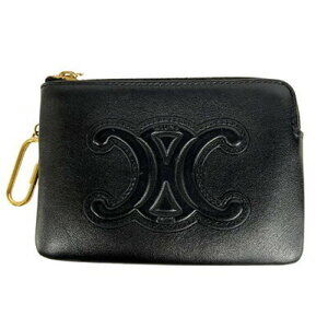 Celine Cuir Triomphe Wallet Black